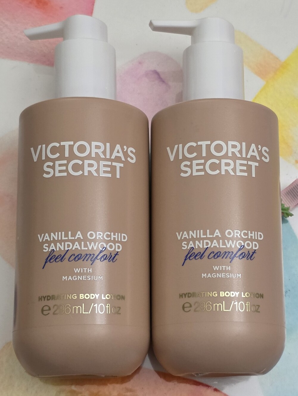 Victoria's Secret Vanilla Orchid Sandalwood Hydrating Body Lotion Set of 2 NEW